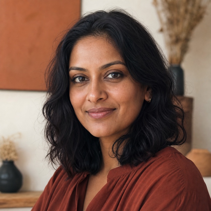 AI-generated portrait representing Maya D.